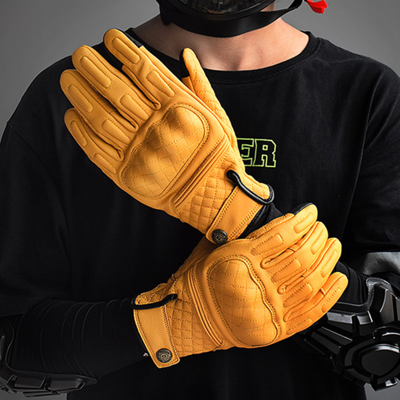 Motorcycle Gear Full Set - Sarung Tangan Sepeda Motor Kulit Retro