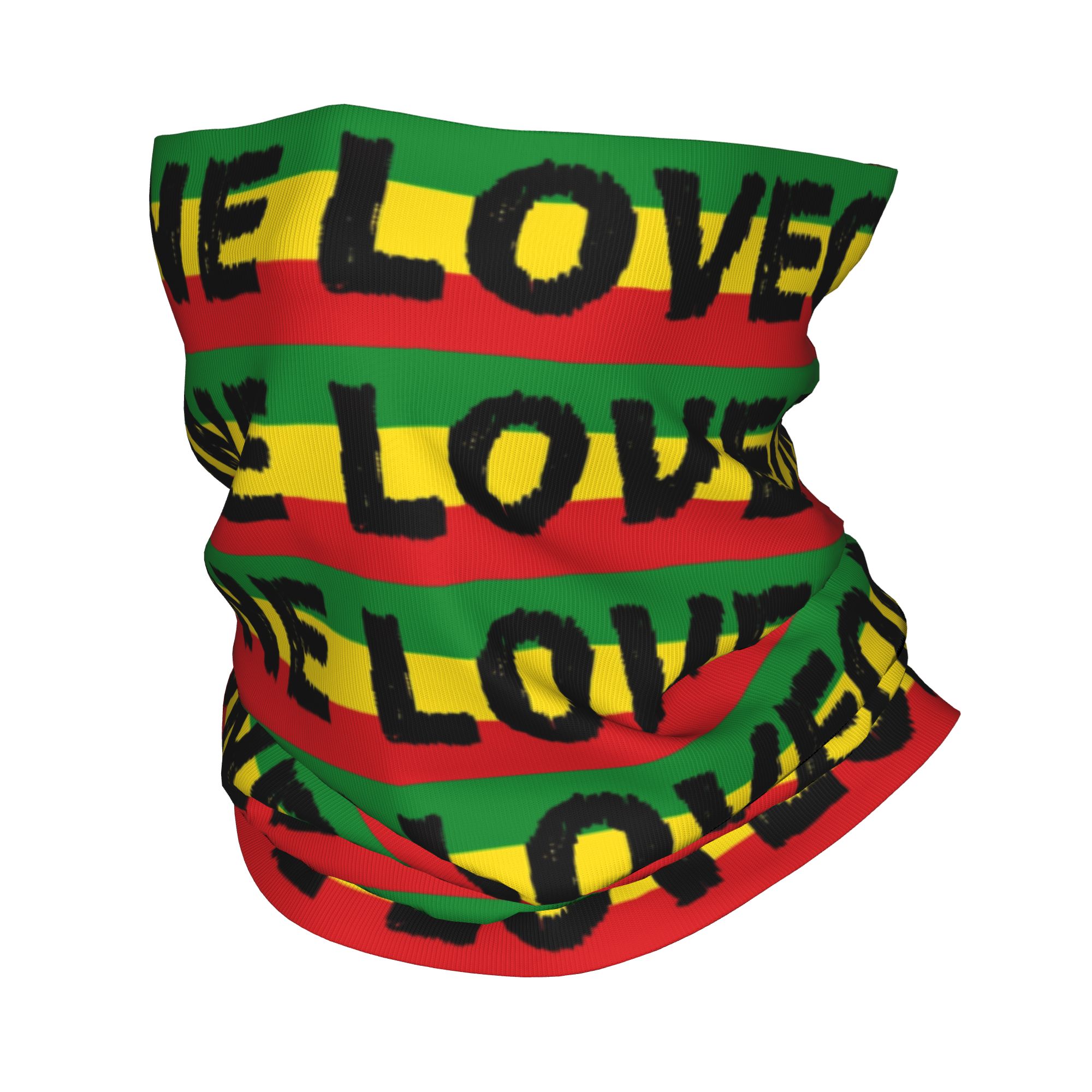 Neck Warmer Balaclava - Bandana Leher Motif Bendera Jamaika Rasta