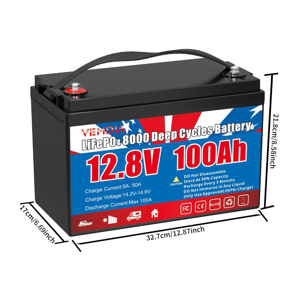 Baterai LiFePO4 12.8V 100Ah de - Motorcycle Gear Cycle ulasan dan harga