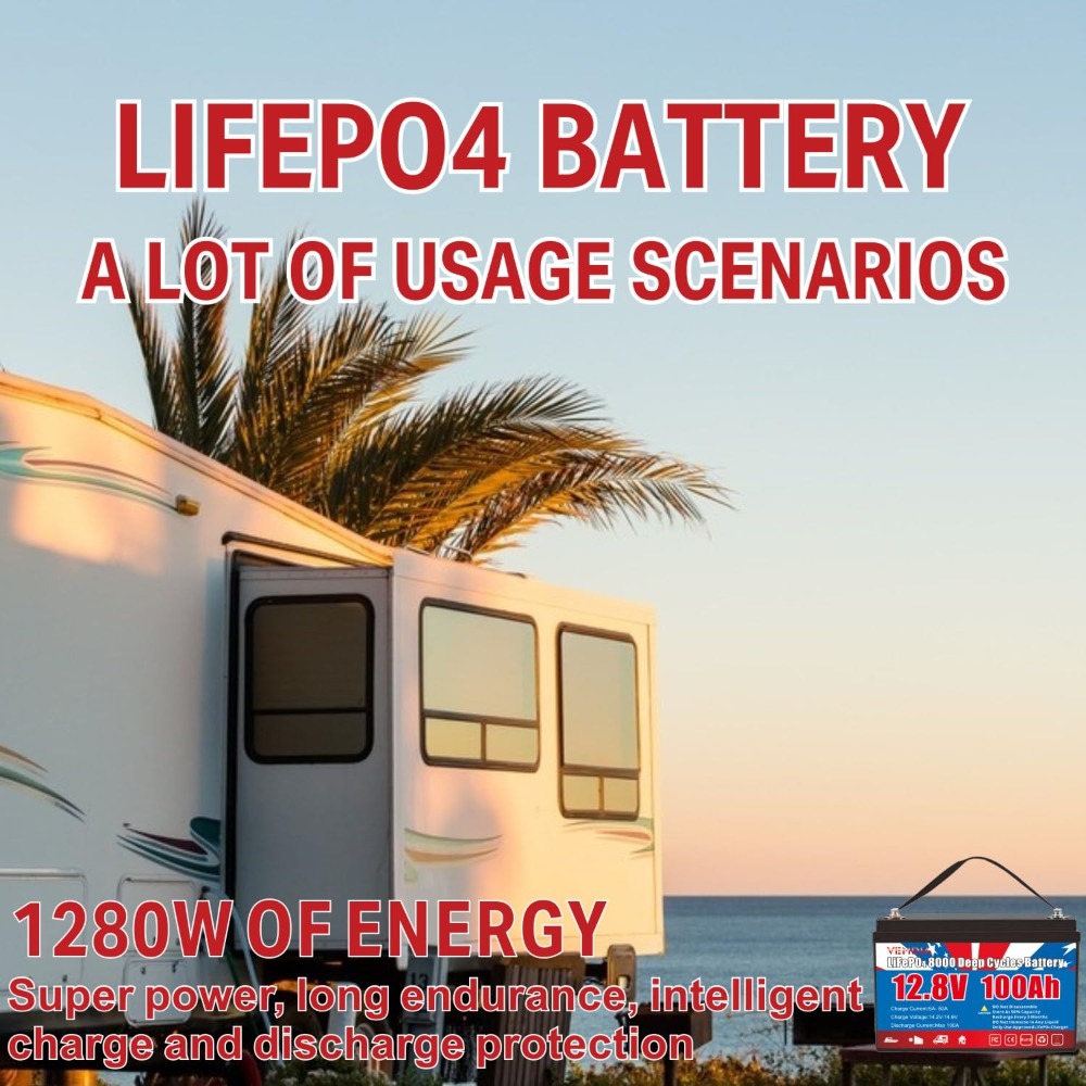 Baterai LiFePO4 12.8V 100Ah de - Motorcycle Gear Cycle ulasan dan harga