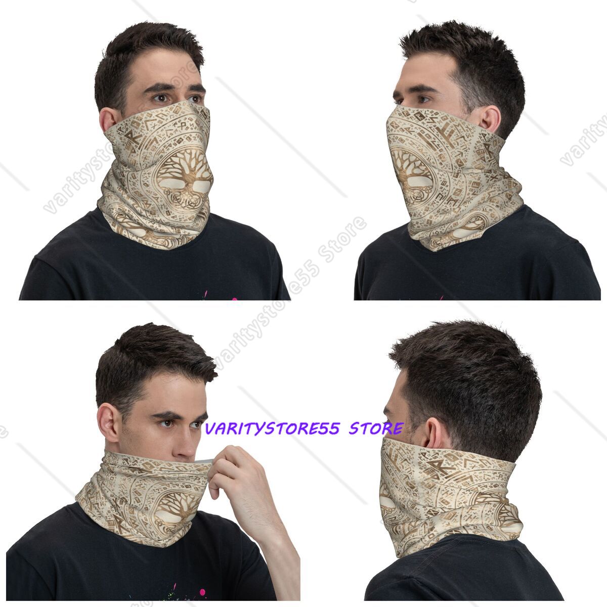 Bandana Viking Yggdrasil Pohon - Neck Warmer Balaclava ulasan dan harga