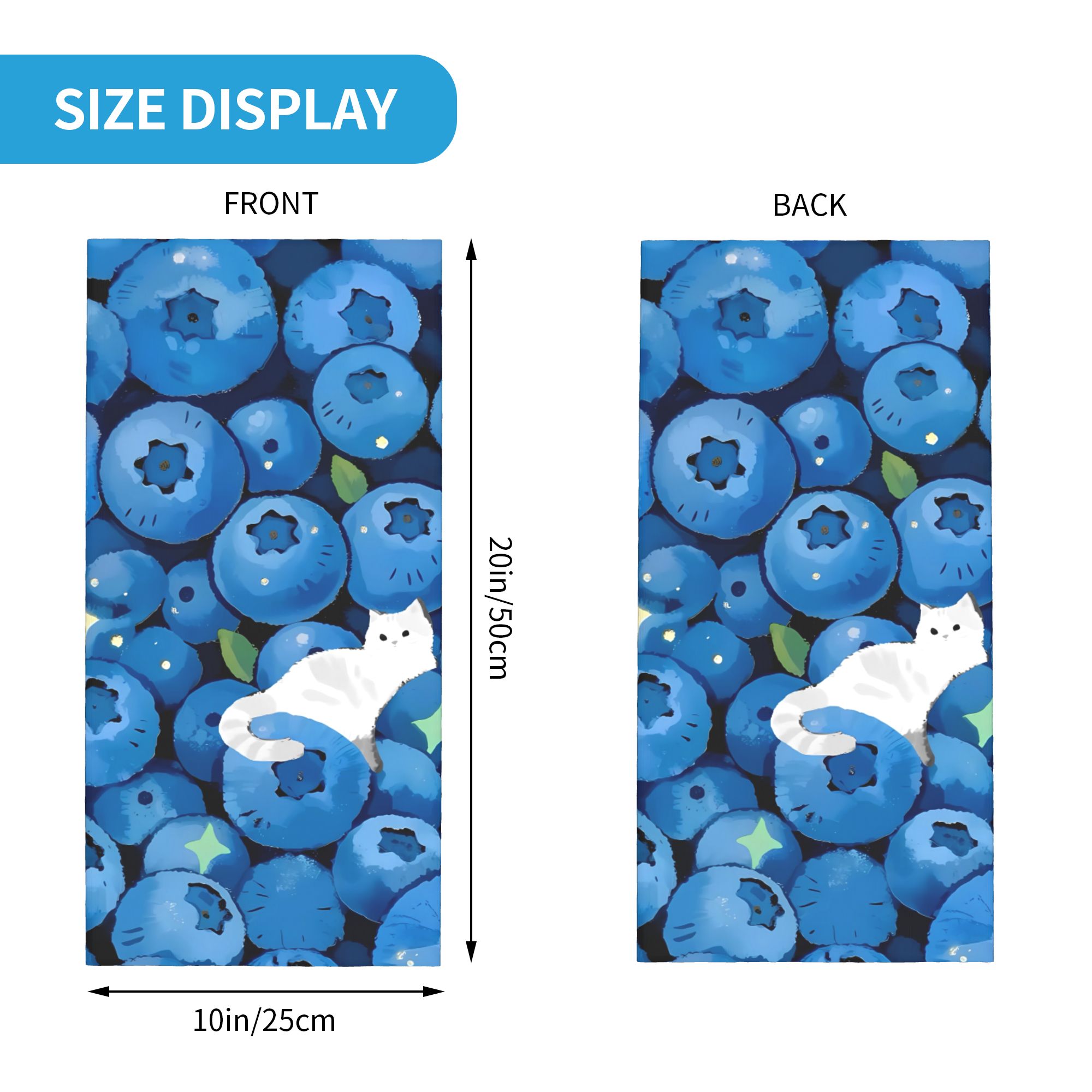 Fruit Print Blueberry dengan K - Neck Warmer Balaclava ulasan dan harga